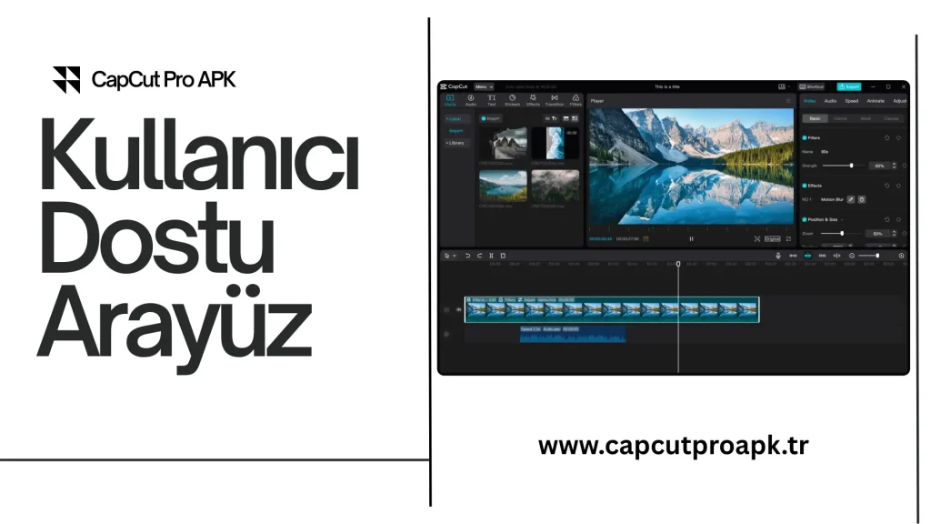 capcut user friendly interface